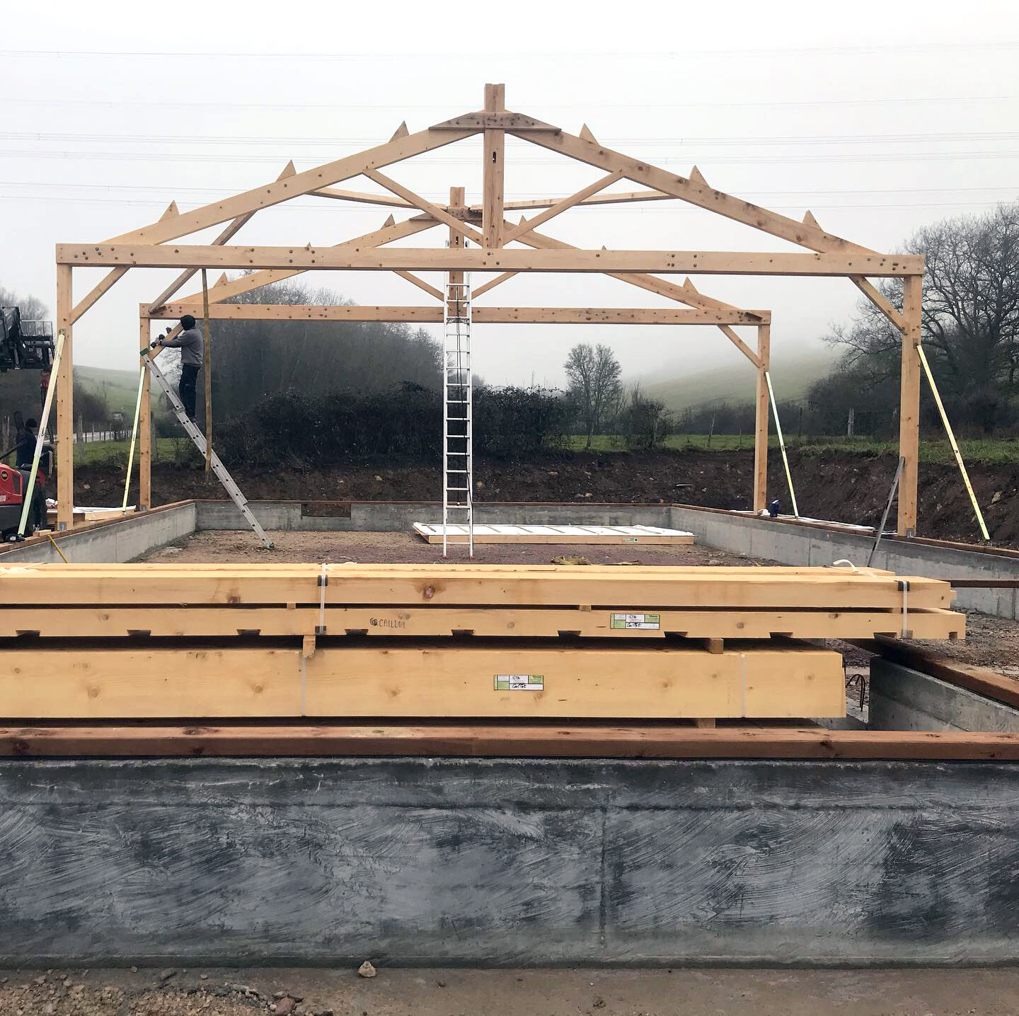 Un bâtiment entièrement conçu en bois